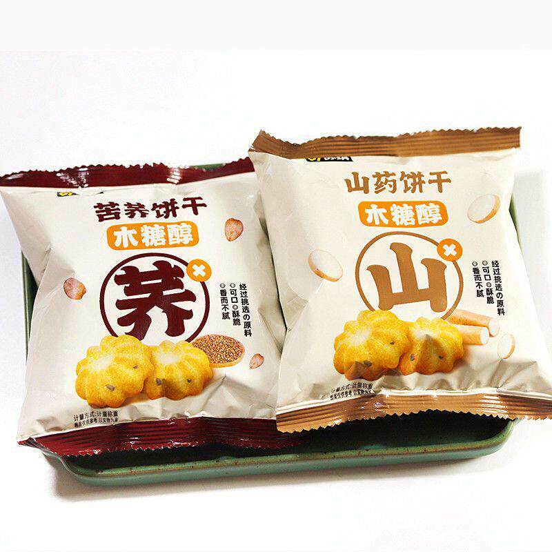 新苏琪木糖醇小饼干苦荞山药粗粮食品孕妇糖尿人老人零食小吃