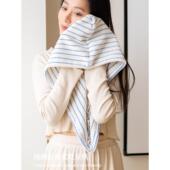 条纹干发帽女纯棉柔软吸水速干包头巾可爱覆古吸水浴室家用