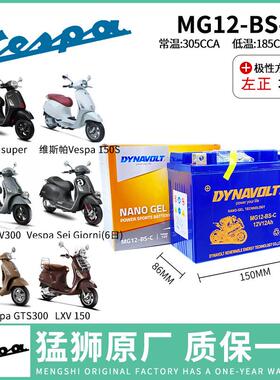 维斯帕VESPA GTS300 GTV300 LXV150春天冲刺埋地雷Medley猛狮电瓶