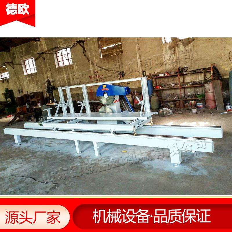 木工设备圆木木材切割锯 硬杂木原木开板开方锯 卧式圆木推台锯