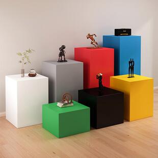 定制木质烤漆展台展示台模型陈列架摆件地台商用会展增高底座展览