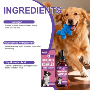 Drops Joint Fur Dog Nourish and Collagen Skin Kriath Care