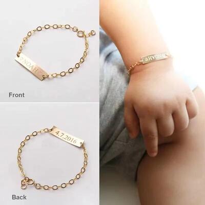 personalized baby name bracelet toddler kids jewelry gifts