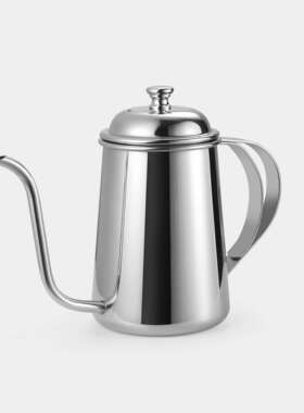 长嘴手冲壶细口壶650ml加厚304不锈钢滴漏咖啡壶滤冲泡茶壶宫廷壶