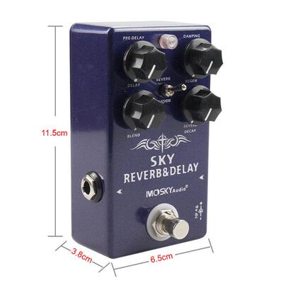 MOSKY SKY REVERB And DELAY吉他混响延时效果器太空站空间类混响