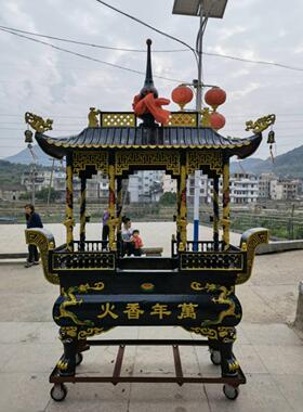 寺庙大型铸铁焚烧香炉纯铜插香烧纸炉室外大型号供奉道观宗祠堂鼎