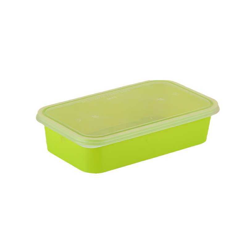 长方形多格一次性分装餐盒餐厅外卖可加热打包盒食品级塑料便当盒