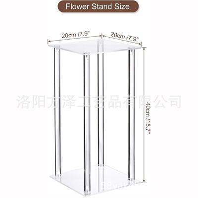 亚马逊热销亚克力花架透明鲜花蜡烛展示架派对聚会婚礼装饰花架