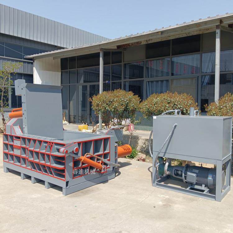 废铁皮液压打包机多少钱废金属铁皮压块机全自动废金属铜线压块机