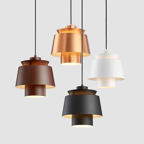 北欧现代单头吊灯轻奢创意个性吧台业餐后厅工D0026风本色聚光铜