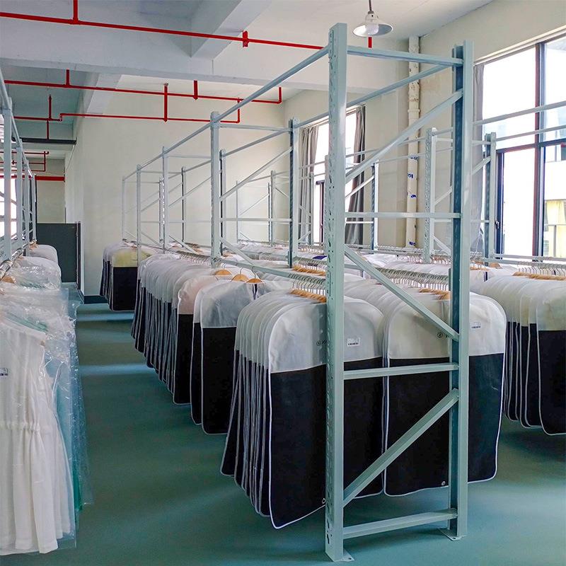 挂衣杆仓库仓库255房铁衣服装架子可拆卸圆管储服店双杠加高钢架