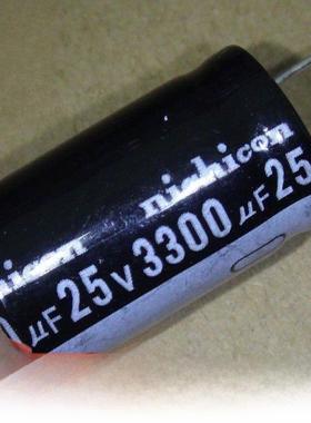 电解电容 直插 25V3300UF 3300UF 25V 体积13*25MM（10祇）