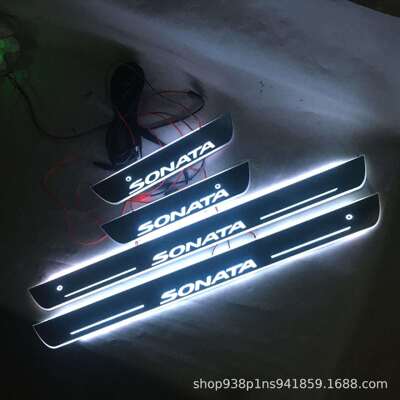 红外免破线款10代索纳塔SONATA流光跑马灯迎宾踏板LED灯门槛条