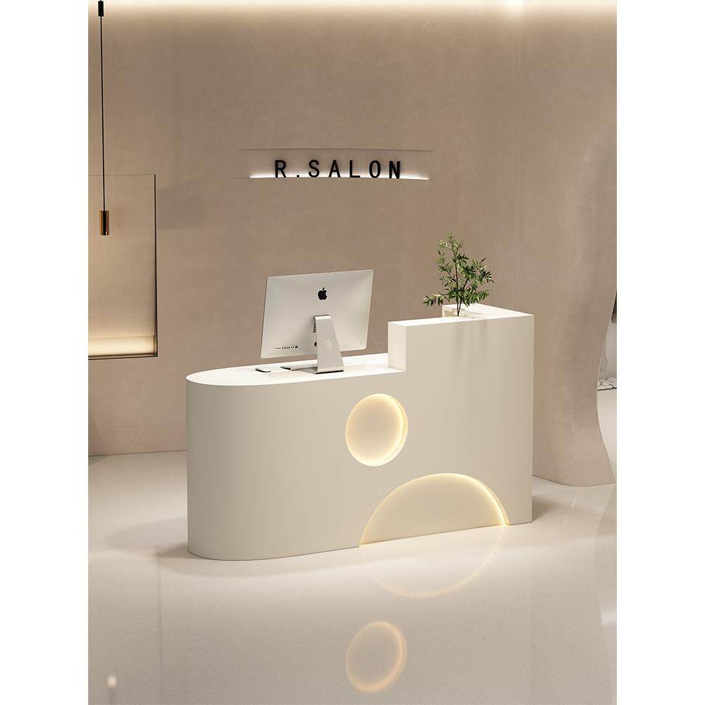 服装店收银台柜台店铺小型美容院吧台简约现代烤漆前台接待台女装,商业/办公家具,收银台,淘宝优惠券,粉丝福利购,淘宝优惠卷