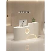 服装 店收银柜台柜台店铺小型美容院吧台简约现代烤漆前台接待台女