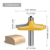 音缘刀8x812 工刀具橱柜框扶手门刀铣线条 12.7柄音缘刀凸边刀木