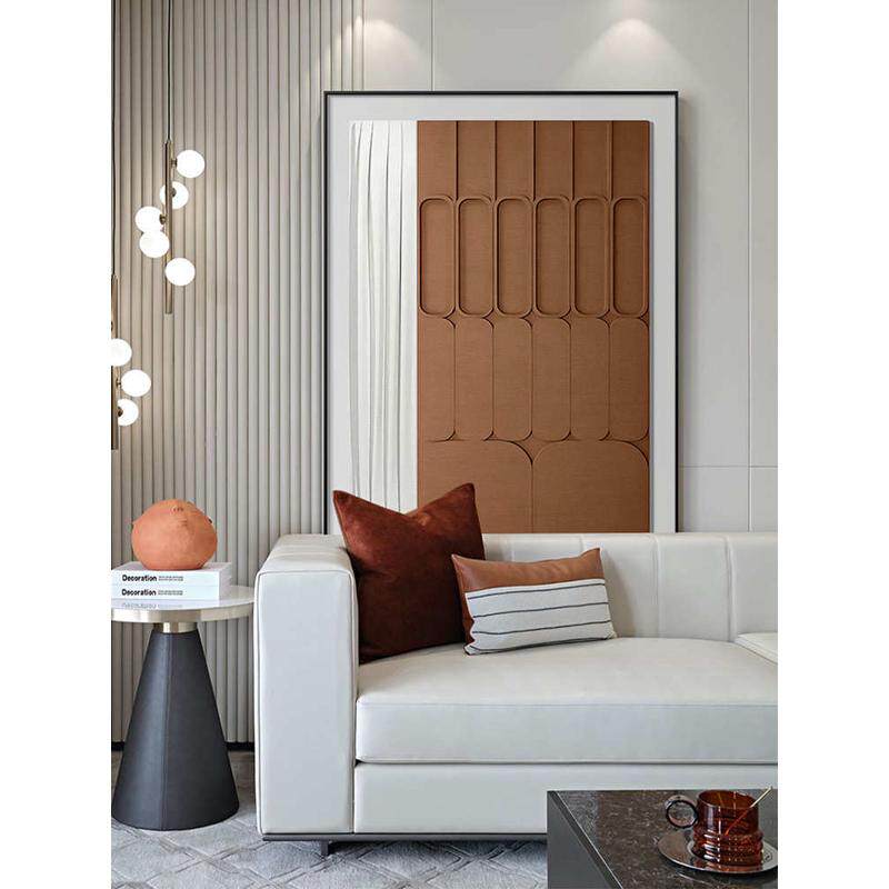 现代简约入户玄关走廊过道装饰画意式极简挂画立体客厅背景墙壁画