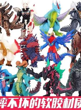 超大号奥特怪兽软胶贝利亚德斯特鲁多斯超级芝顿玩具ex手办