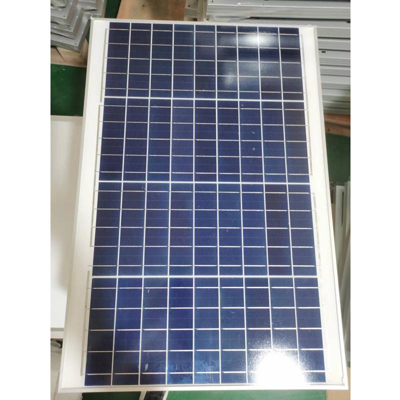 直销户外太阳能板多晶硅50W18V太阳能光源板充12V电池高转换率