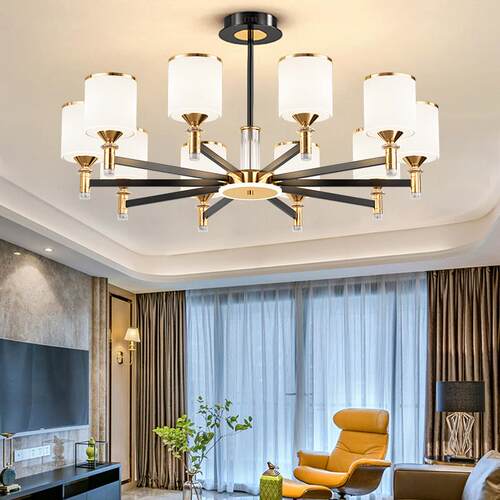 吊灯客厅灯简约现代大气2024流行新款北欧饭厅灯轻奢全屋灯具套餐