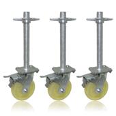 脚手架轮子刹脚手架滑轮移动脚轮尼龙轮子脚手架轮子滑轮耐用