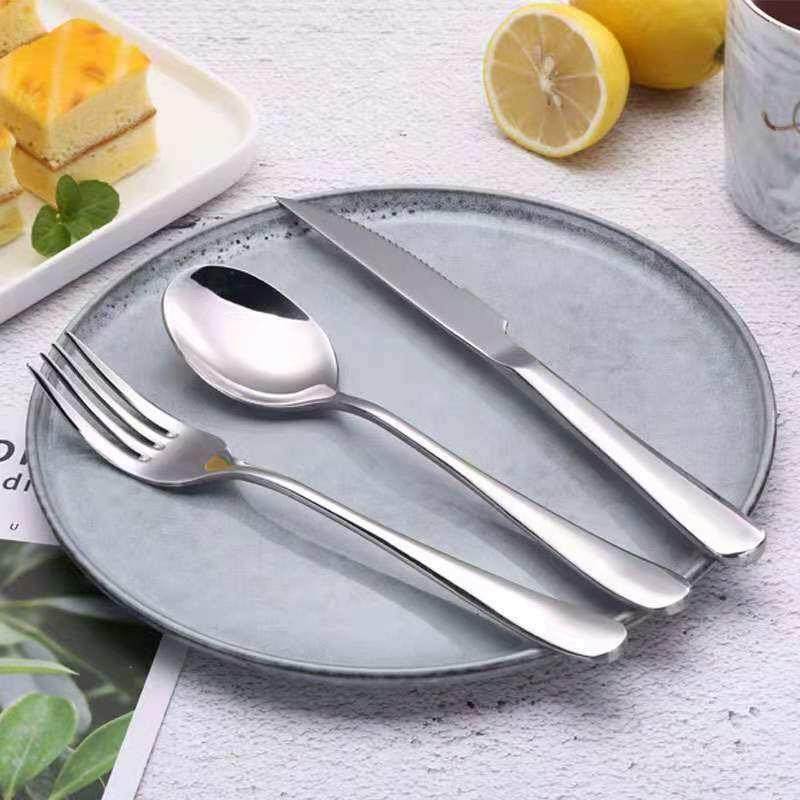 加厚不锈钢牛排刀叉勺盘子套装西餐刀叉餐具两件套叉子三件装商用,餐饮具,西餐餐具套装,淘宝优惠券,粉丝福利购,淘宝优惠卷