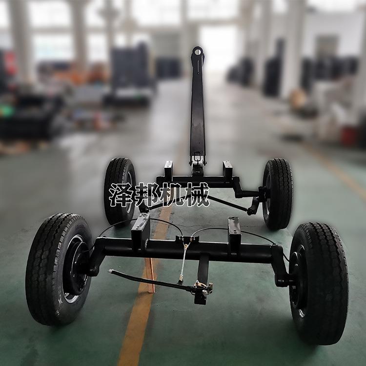 四轮转向引CCV底车拖盘车桥叉车工具车轴发电机水泵拖车底盘牵前