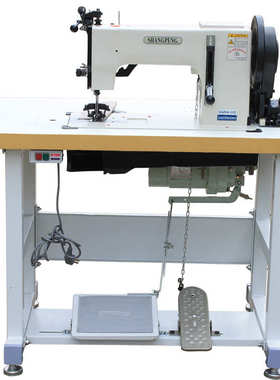 鞋沙发缝纫机GA204-102双针花样摩卡车 电脑直驱车工业缝纫机商用