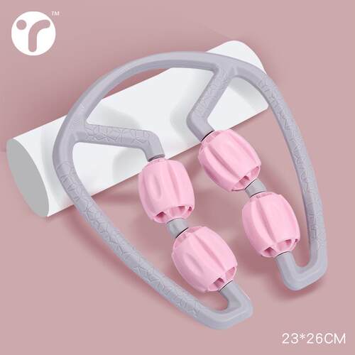 正品环形按夹小腿部多功能摩摩器肌肉放松消沫除按滚轮轴瘦腿神器