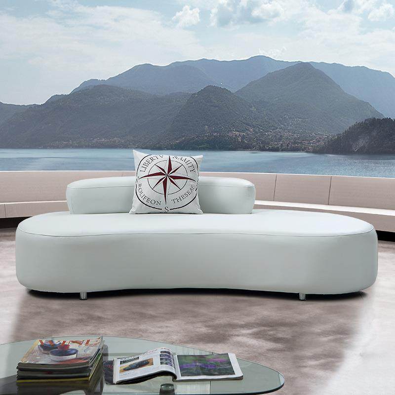 创意沙发简约现代酒店客厅小户型组合个性家具时尚单人三位皮布椅