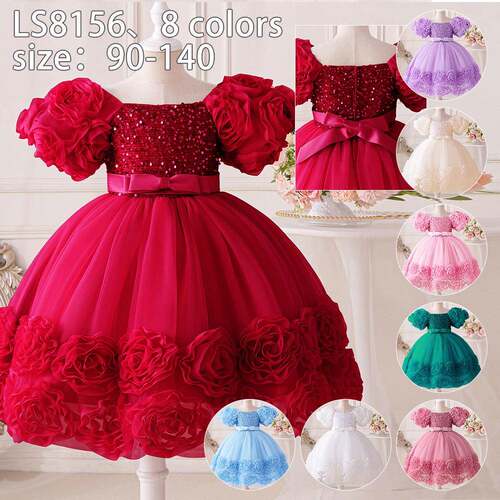 girls princess dress party outfit for birthday wedding dress