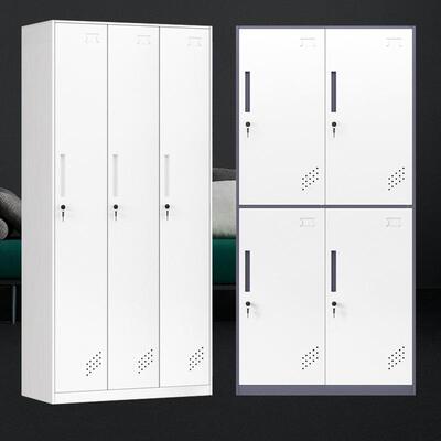 拆装色衣柜套ke-0023a钢制员工宿舍储物柜更四门铁皮储物带柜浴室