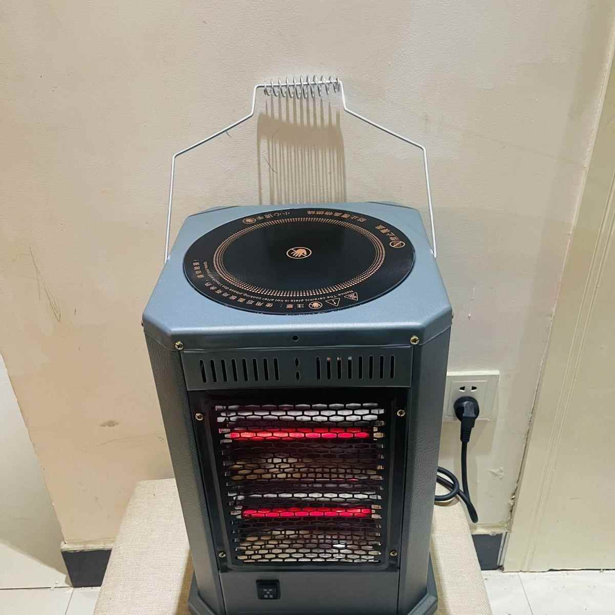 烤火炉家用电暖器电暖炉电陶炉取暖器电暖气五面烤火器取暖神器