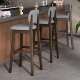 椅子吧台实高脚凳吧凳子家用高脚椅靠背椅子木收前台6565台商用银