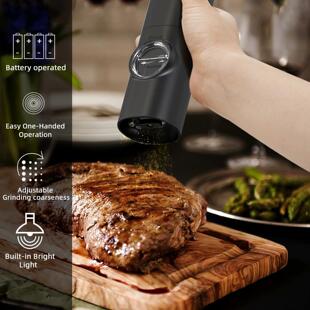 Electric Salt Base And With Pepper Mill Automatic Grinder