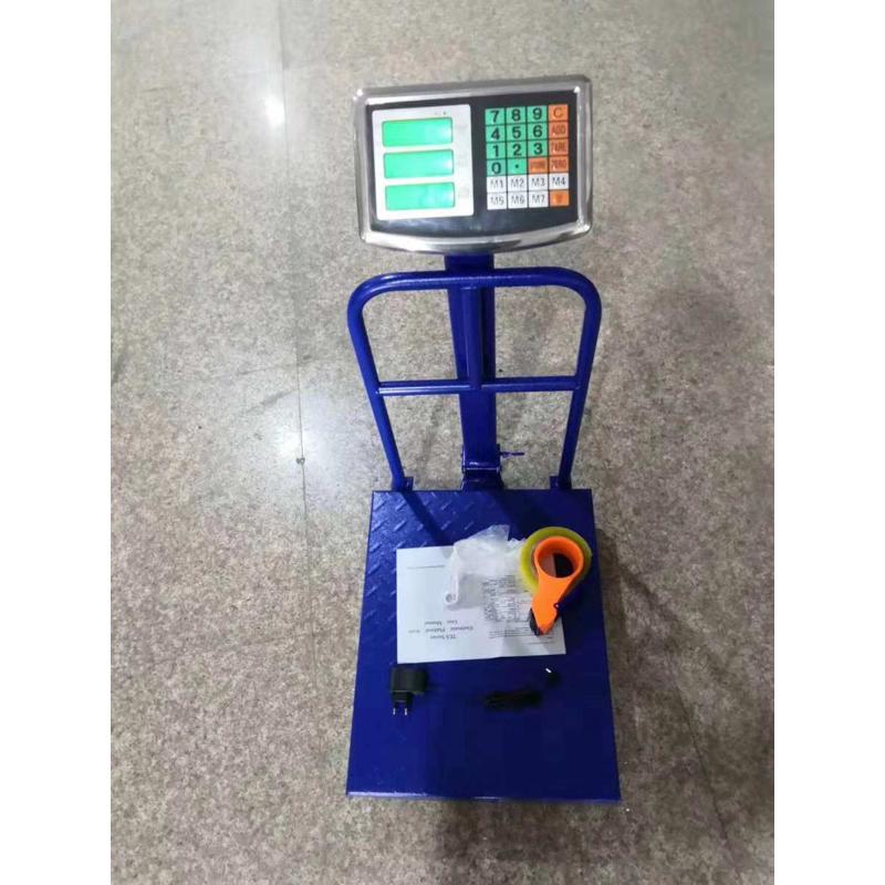 英文版150kg/300kg/500kg带护栏电子台称 电子计价台称台称电子秤