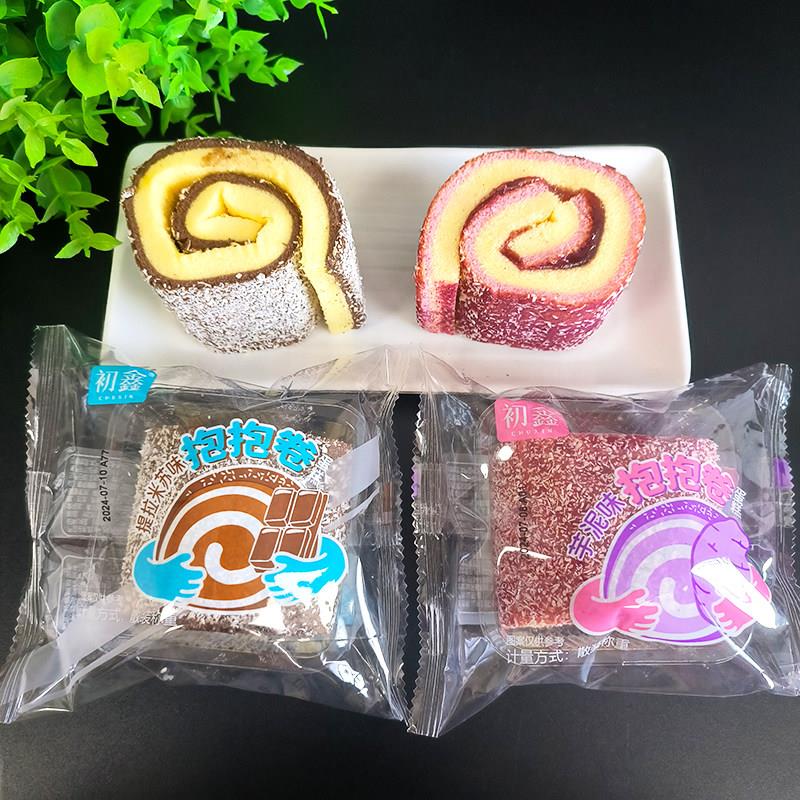 初鑫抱抱卷芋泥提拉米苏味蛋糕代早餐办公室下午茶小吃休闲零食品图片