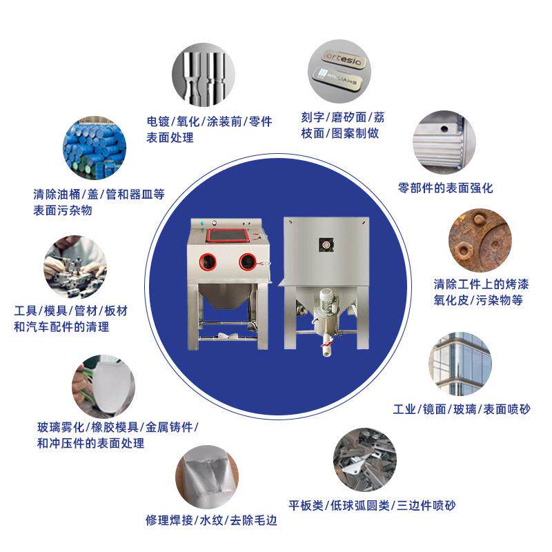 不锈钢工件表面处理湿式喷砂机五金精密加工金属表面美化水喷砂机