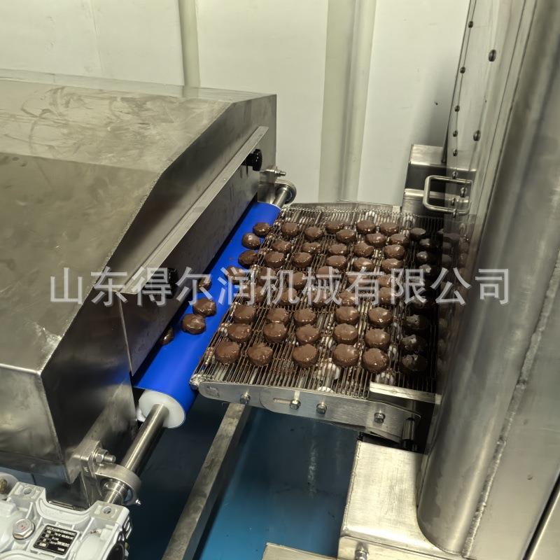 燕麦类食品巧克力涂层机 巧克力冷却隧道 多种型号选择 现场试机