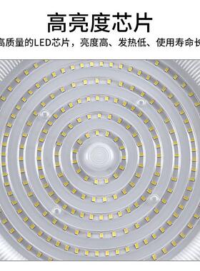 LED工矿灯车间厂房工地圆形照明吊灯仓库吊顶天棚UFO飞碟灯超亮
