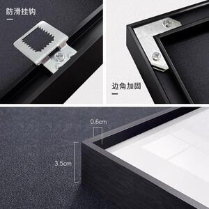 美式复古风客厅小众装饰画玄关中古艺术挂画沙发背景墙面影子壁画