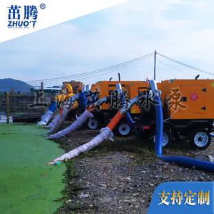 600立方8自吸泵柴油抽水机城市窨井管道淤泥清污自吸式矿用注水泵