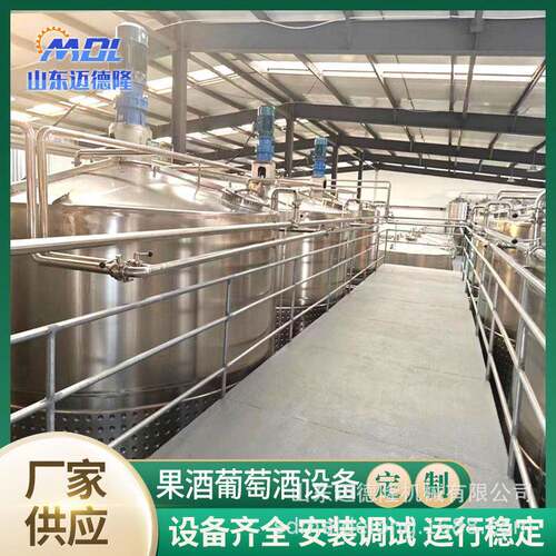 果酒酿造设备大容量立式304/316不锈钢果酒葡萄酒发酵罐酿酒设备
