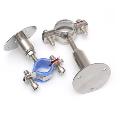 304不锈钢管夹可调节管支架托固定卡扣箍管道水管卡子圆管抱箍