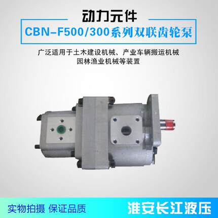 CBN-F500/300系列双联齿轮泵高效液压齿轮油泵厂家直发淮安长江液