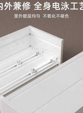 窗帘盒轨静道一帘F97T5J7S轨道双音遮挡盒ul形轨道隐体形窗帘窗轨