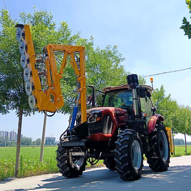 车载绿篱修剪机公路自动避障割草机沙棘核桃树拖拉机修剪车智能