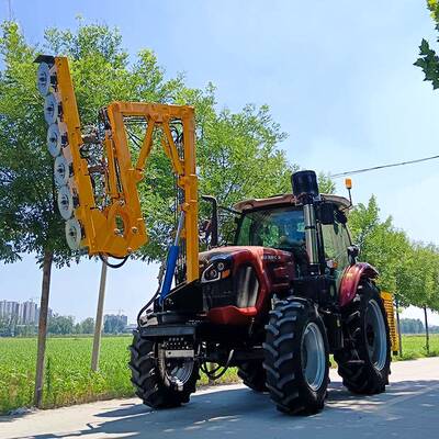 车载绿篱修剪机公路自动避障割草机沙棘核桃树拖拉机修剪车智能