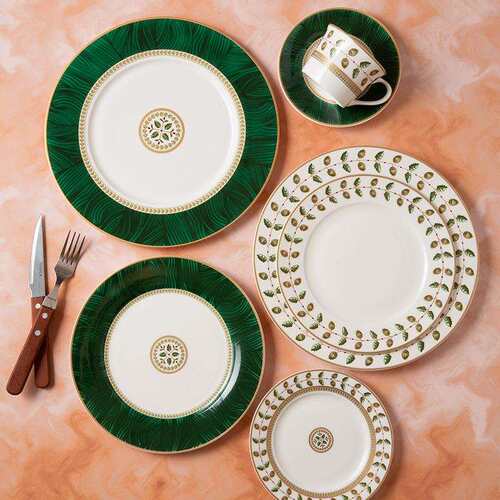 法式柏图康斯坦丝餐盘子家用西餐盘轻奢瓷器牛排盘