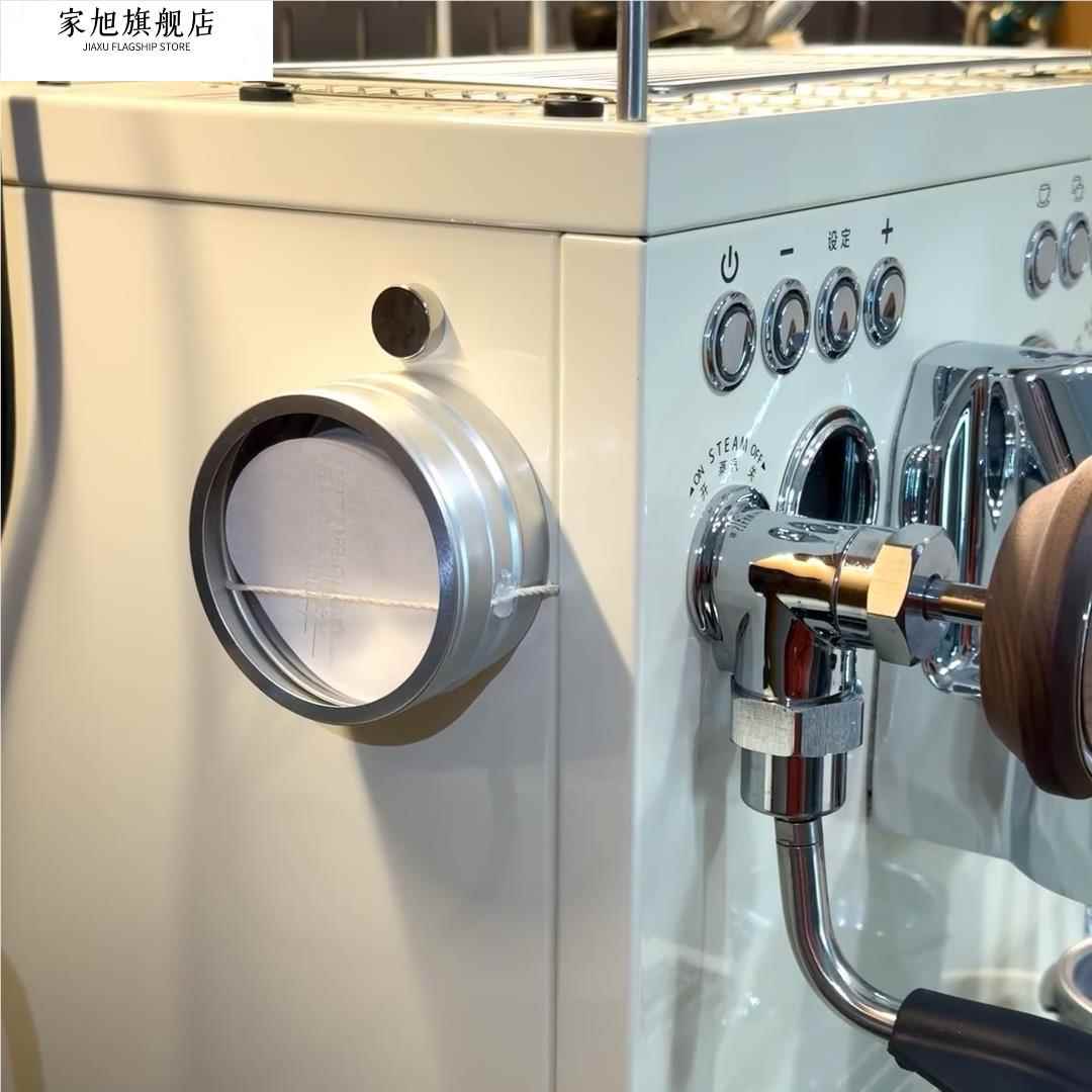 咖啡滤纸收纳盒磁吸防尘放过滤纸58mm51圆形器具咖啡机壁挂储存盒